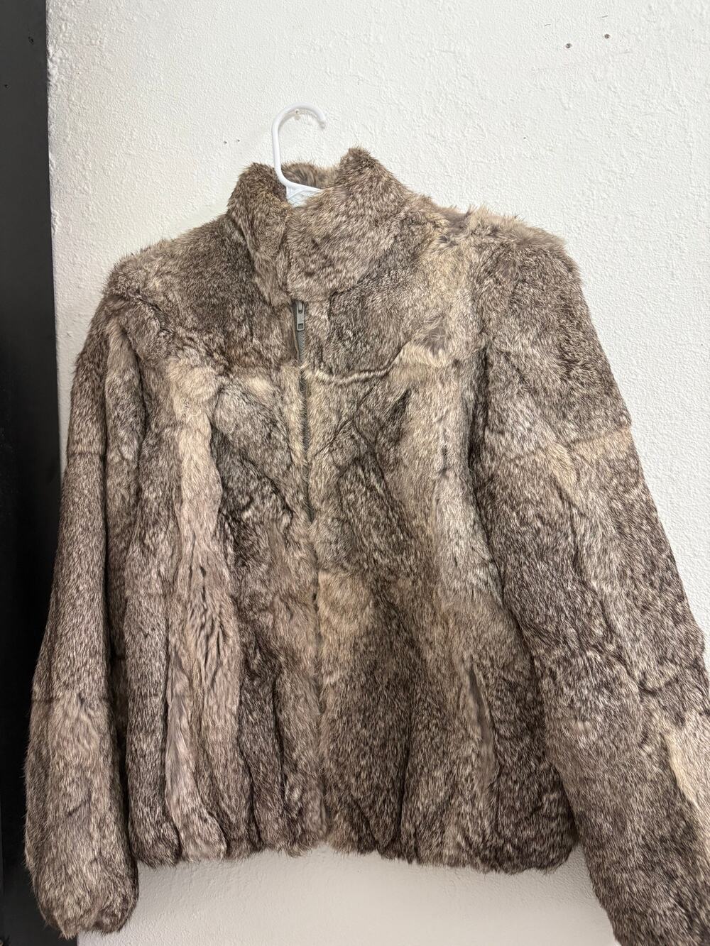 Vintage Wilsons Suede & Leather Genuine Rabbit Fur Jacket